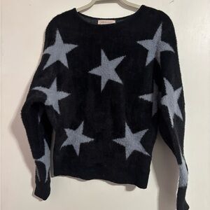 Philosophy Navy blue Sweater with Star Pattern
